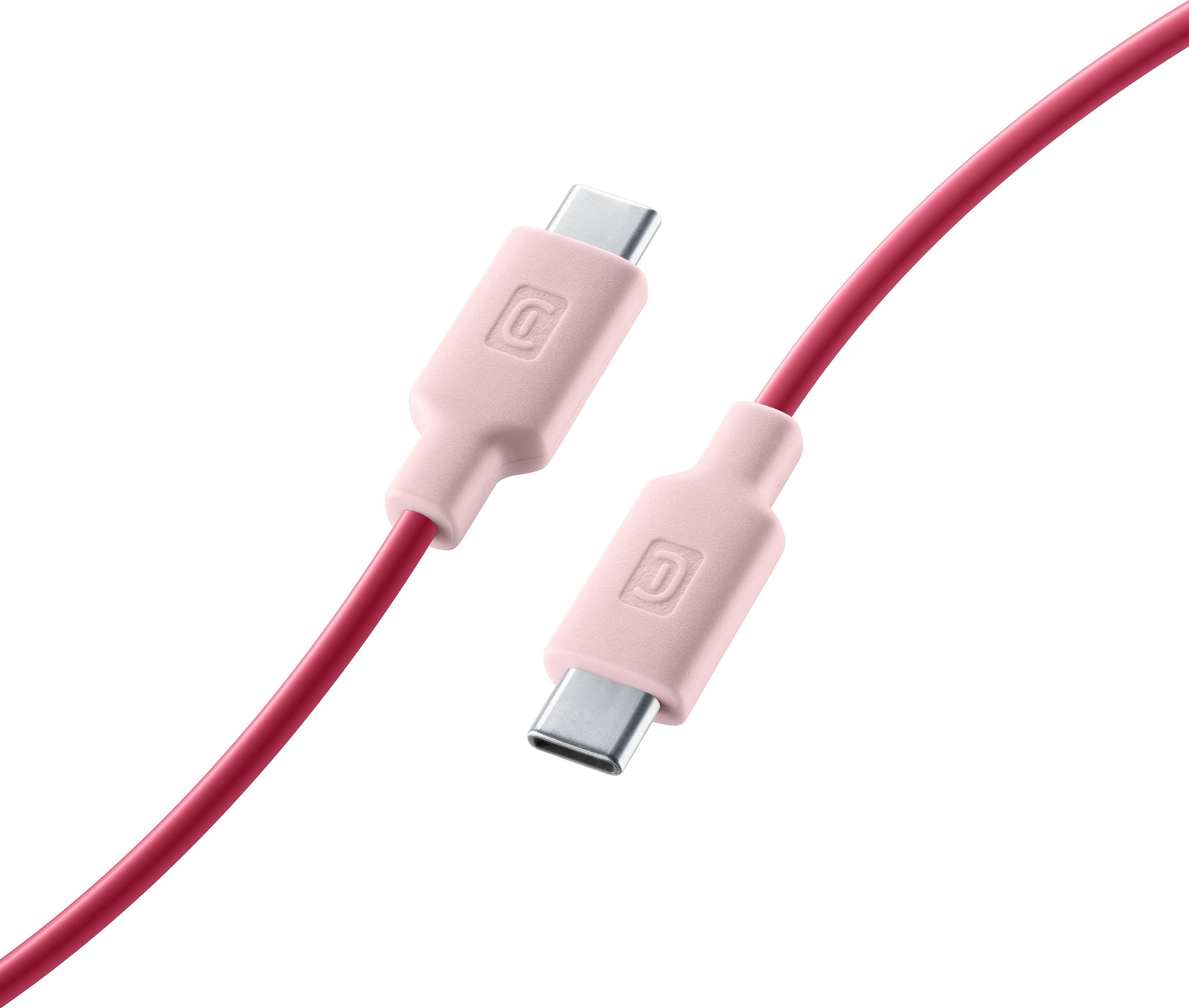 Cellularline Stylecolor Cable 100cm - USB-C to USB-C Cavo colorato da USB-C a USB-C