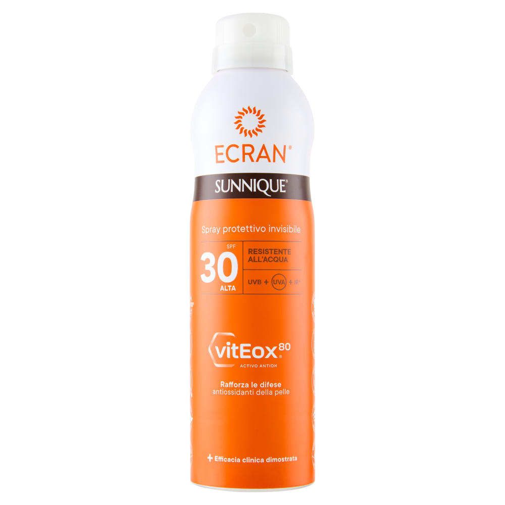 Ecran Sunnique Spray protettivo invisibile SPF 30 Alta 250 ml