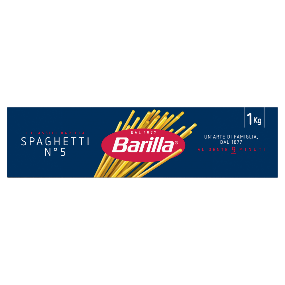 Barilla Pasta Spaghetti n.5 100 Grano Italiano 1Kg Carrefour