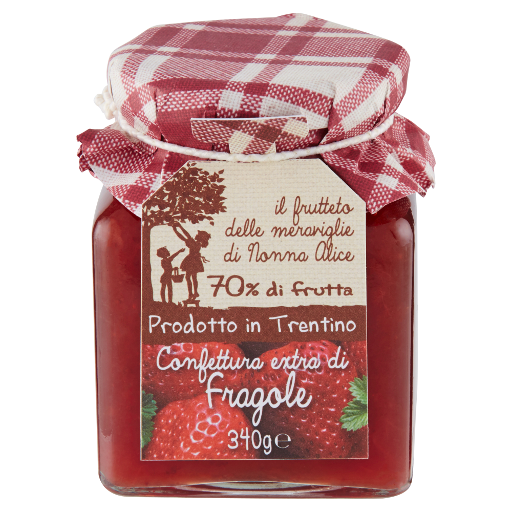 il frutteto delle meraviglie di Nonna Alice Confettura extra di Fragole 340 g
