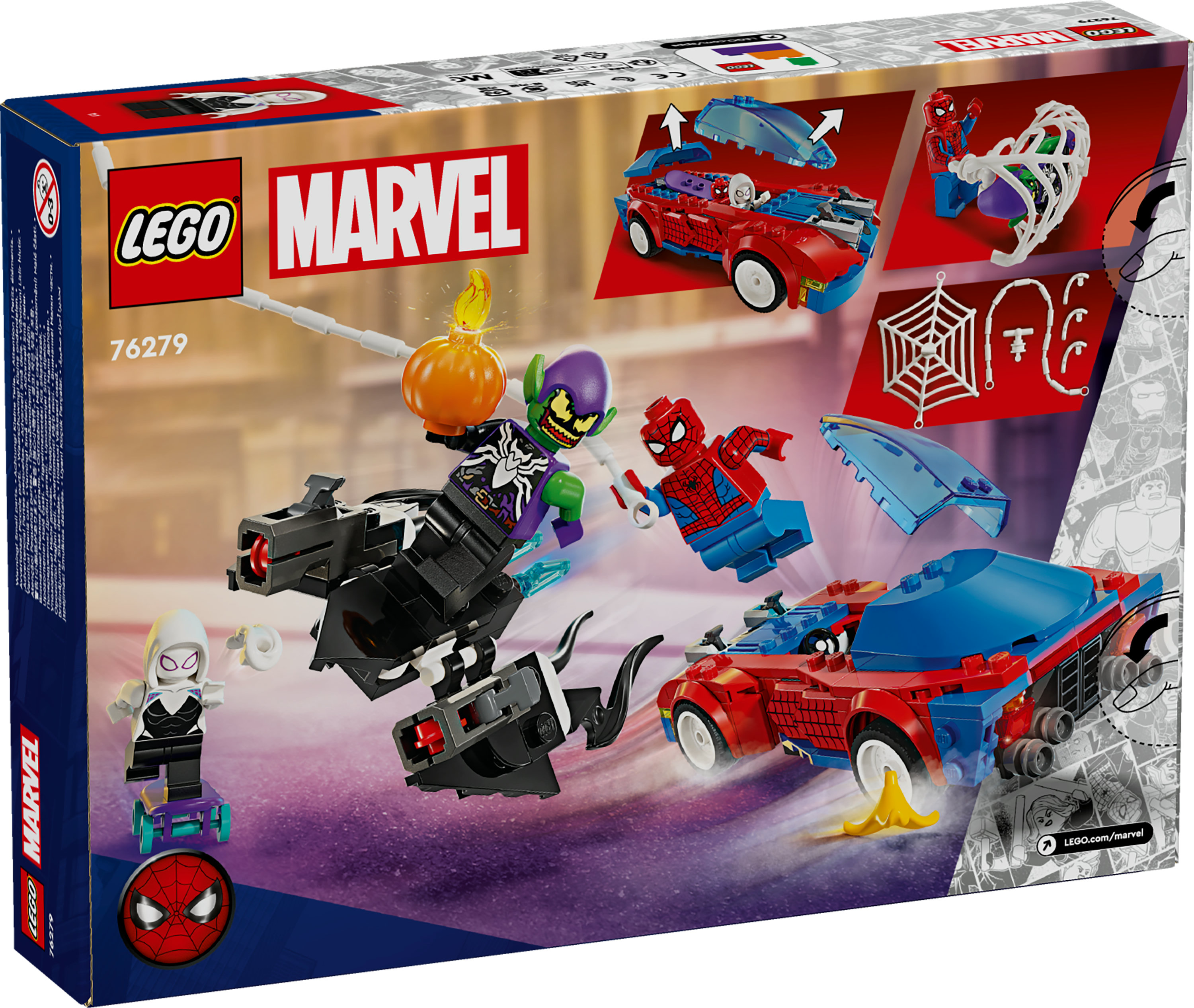 LEGO Auto da corsa di Spider-Man e Venom Goblin