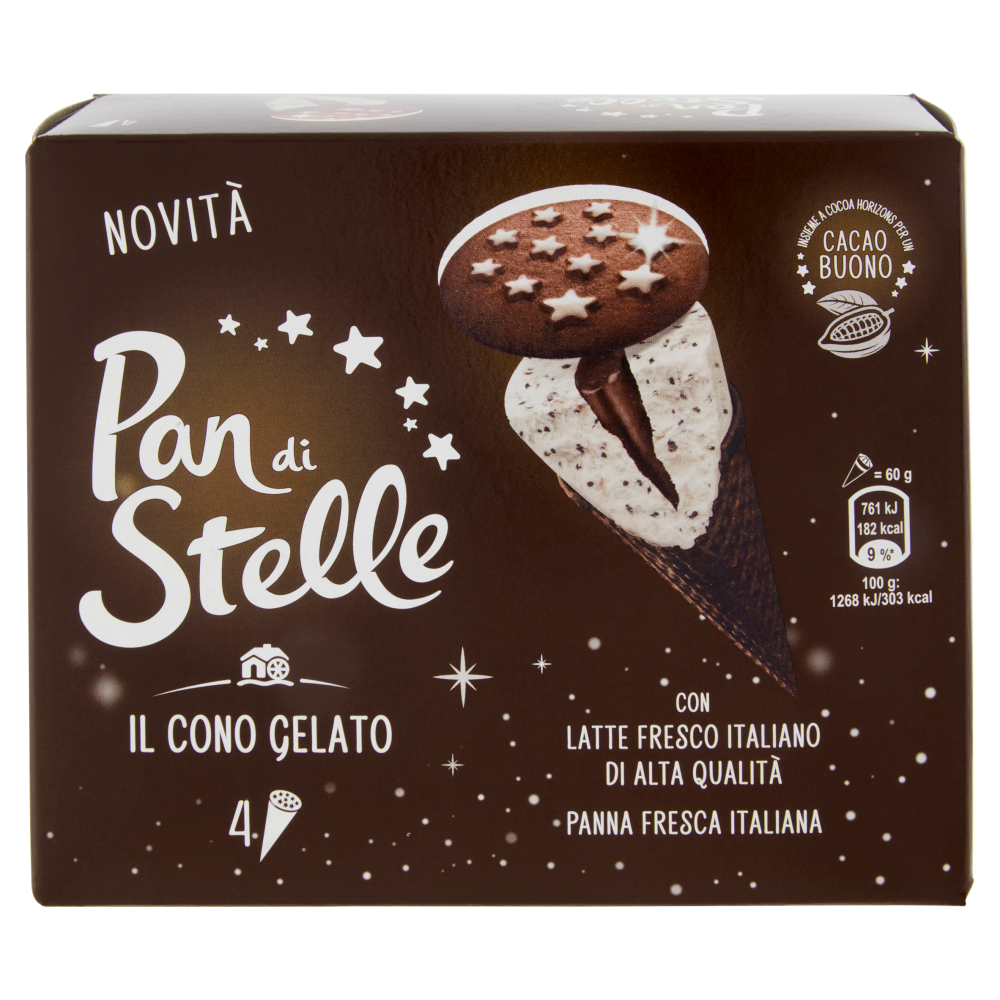 Pan di Stelle il Cono Gelato 4 x 60 g