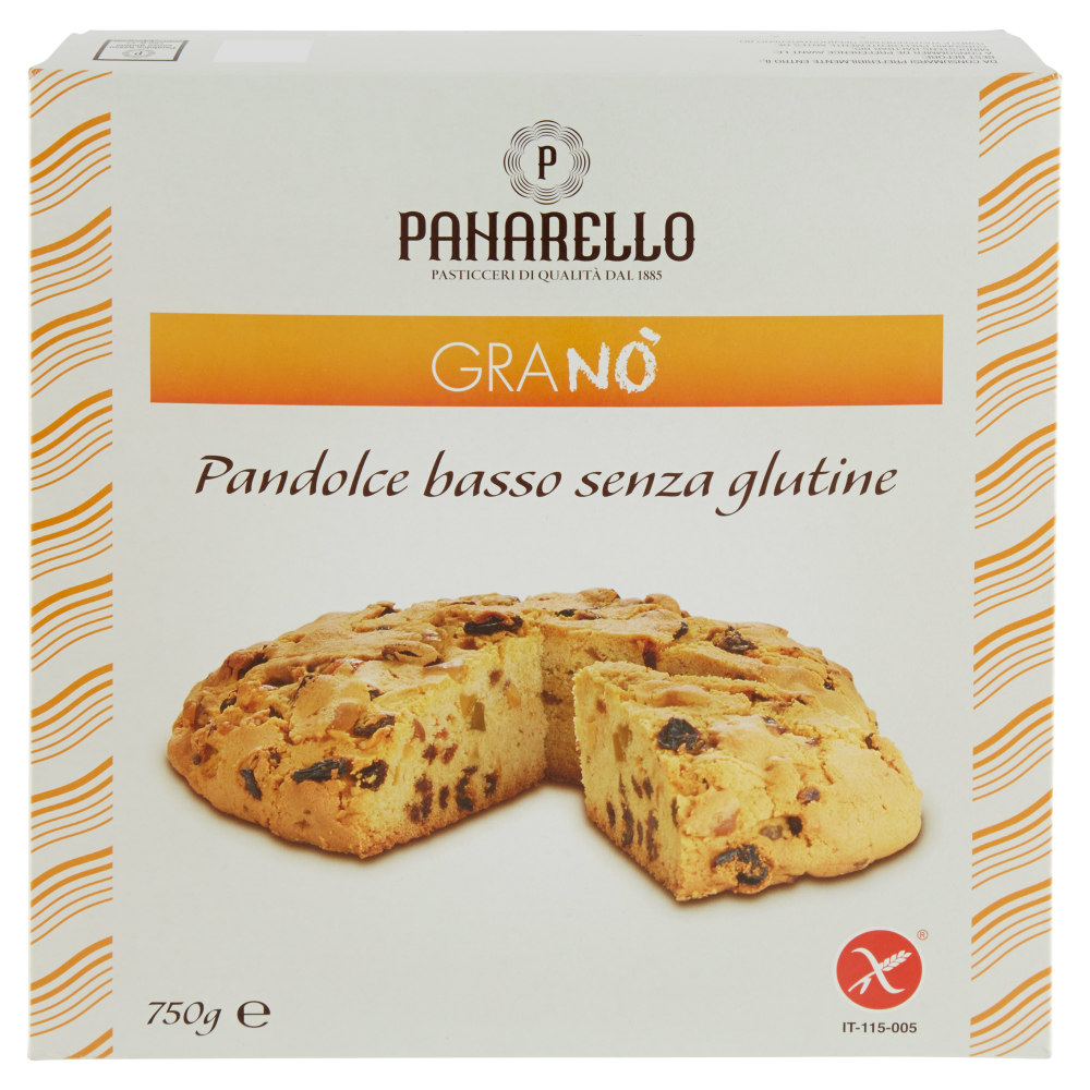 Panarello Gran&ograve; Pandolce basso senza glutine 750 g