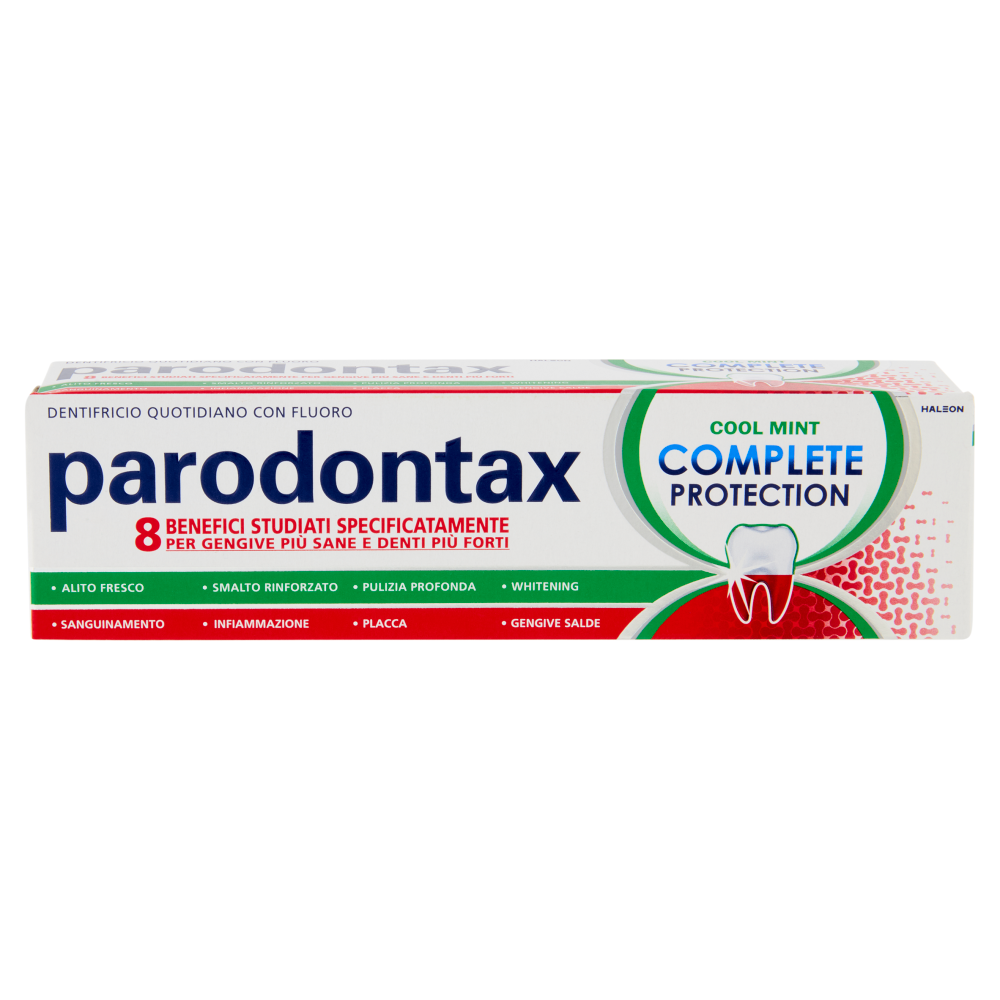 Parodontax dentifricio quotidiano complete protection per denti e gengive pi&ugrave; sane con fluoro 75 ml