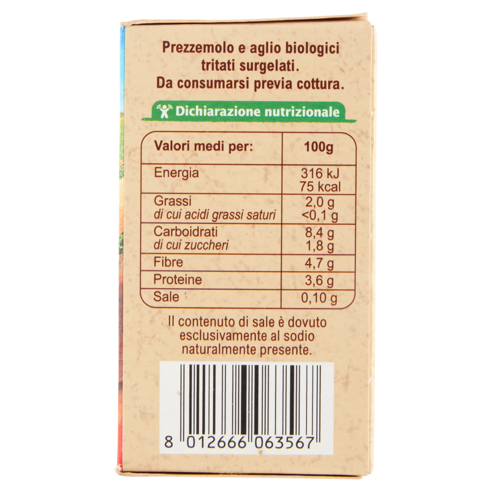 Carrefour Bio Prezzemolo e aglio tritati surgelati 100 g