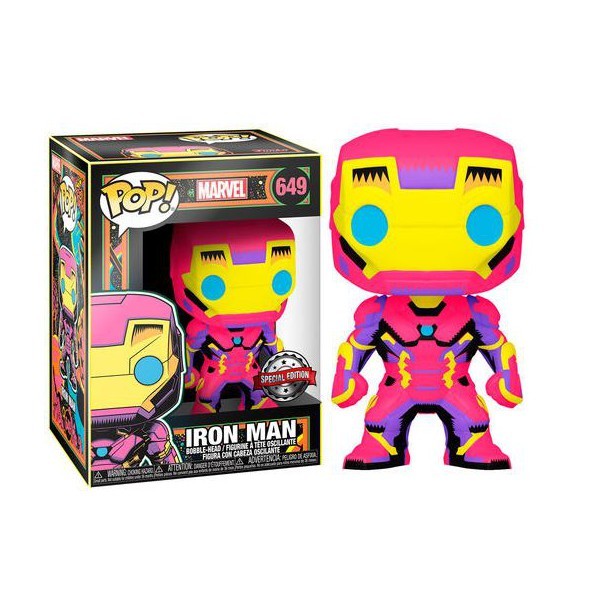 FUNKO POP! Marvel Black Light - Iron Man