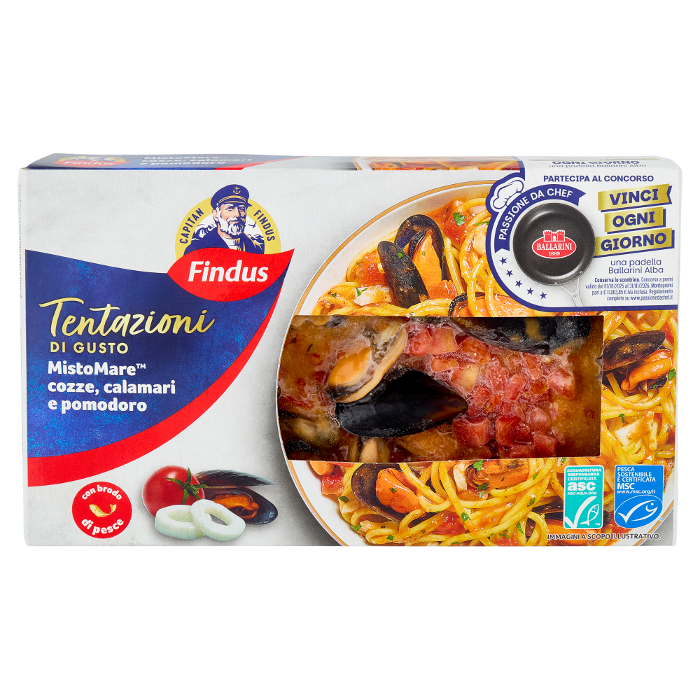 Capitan Findus Tentazioni di Gusto Misto Mare cozze, calamari e pomodoro 400 g