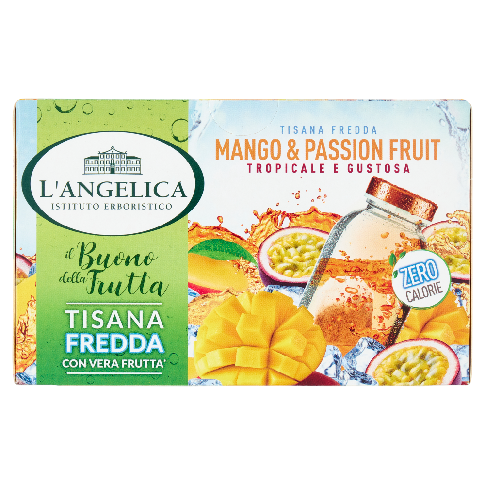 L'Angelica il Buono della Frutta Tisana Fredda Mango & Passion Fruit 18 Filtri 32,4 g