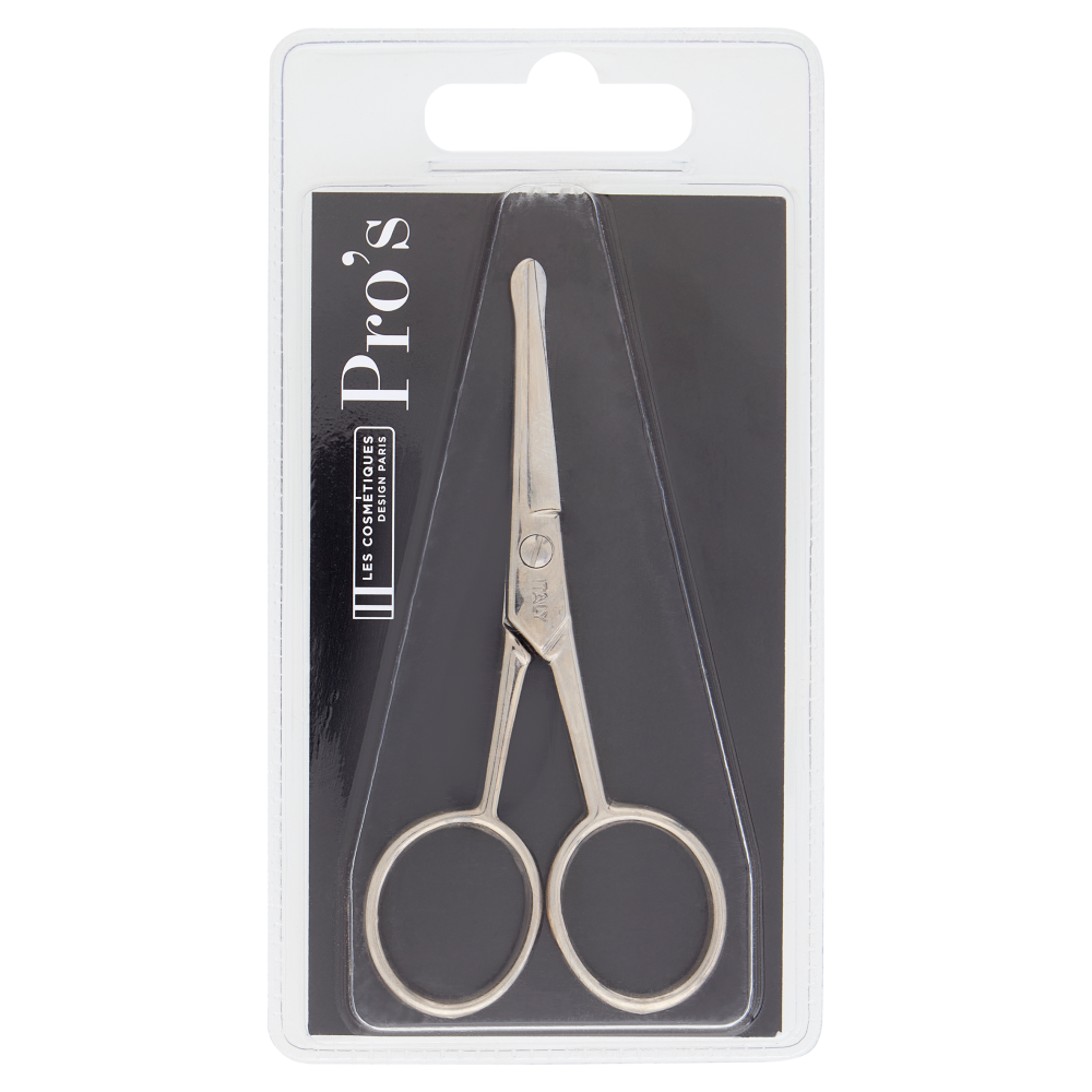 Les Cosmétiques Design Paris Pro's Forbice Peli Naso Professionale in Acciaio Nichelato