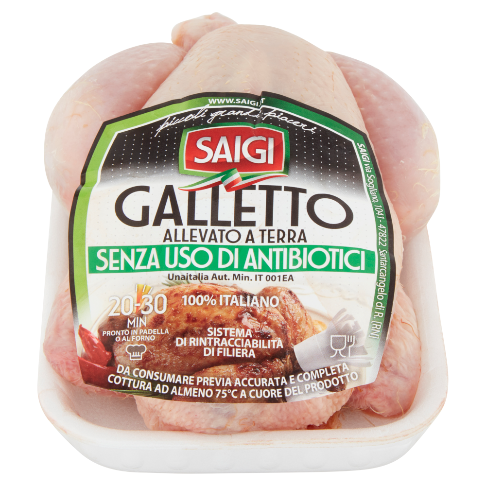 Saigi Galletto Allevato a Terra Senza Uso di Antibiotici