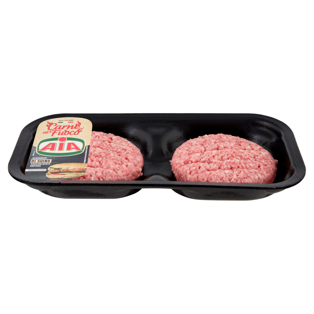 Aia Carne al Fuoco Hamburger di Suino 0,200 kg