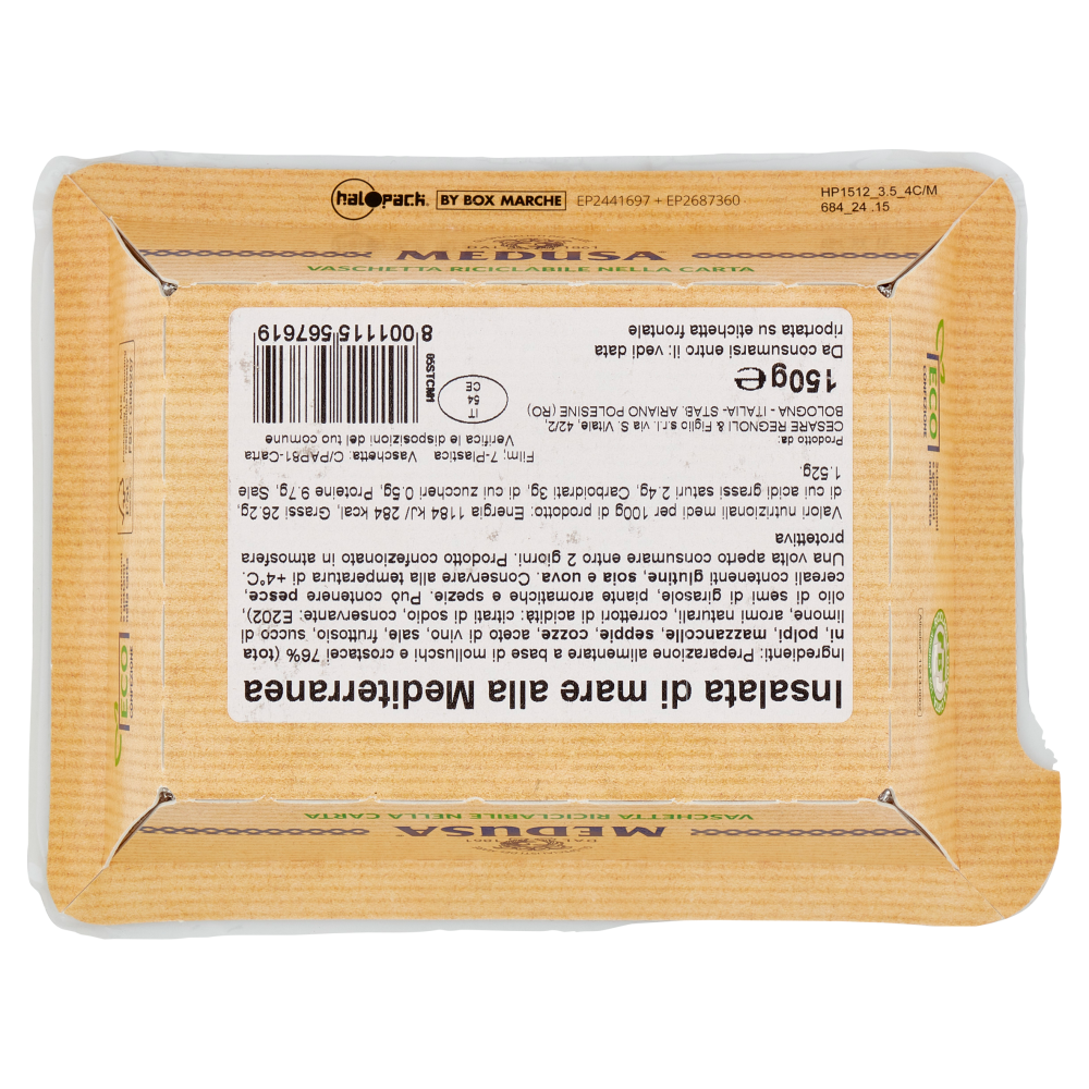 Medusa Le Specialità di mare Insalata di mare alla Mediterranea 150 g