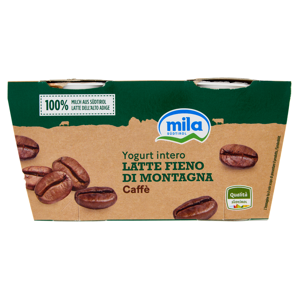 mila Yogurt intero Latte Fieno di Montagna Caff&egrave; 2 x 115 g