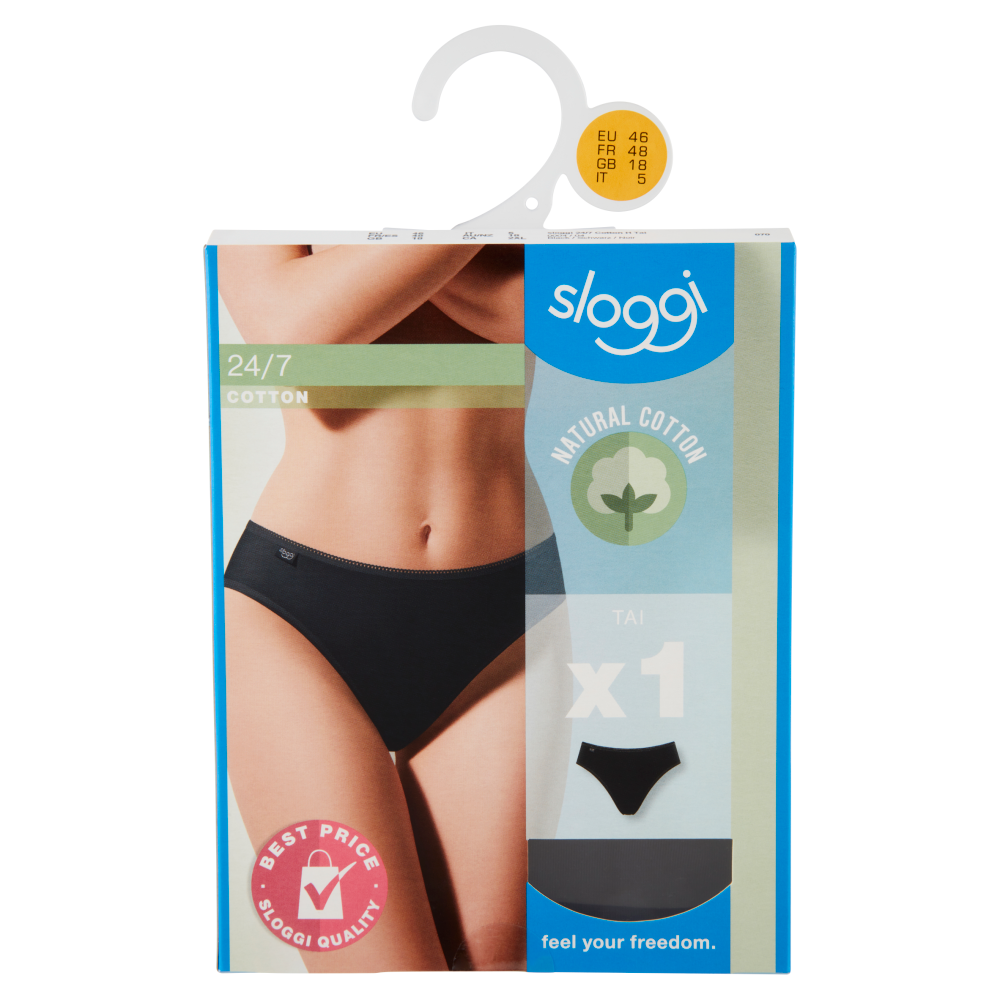 sloggi 24/7 Cotton Tai tg. 5 Black 1 pz