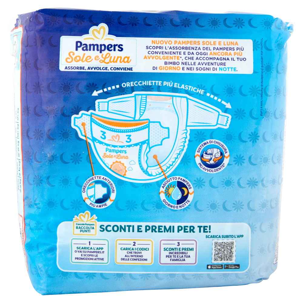 Pampers Sole e Luna 3 Midi 20 pz
