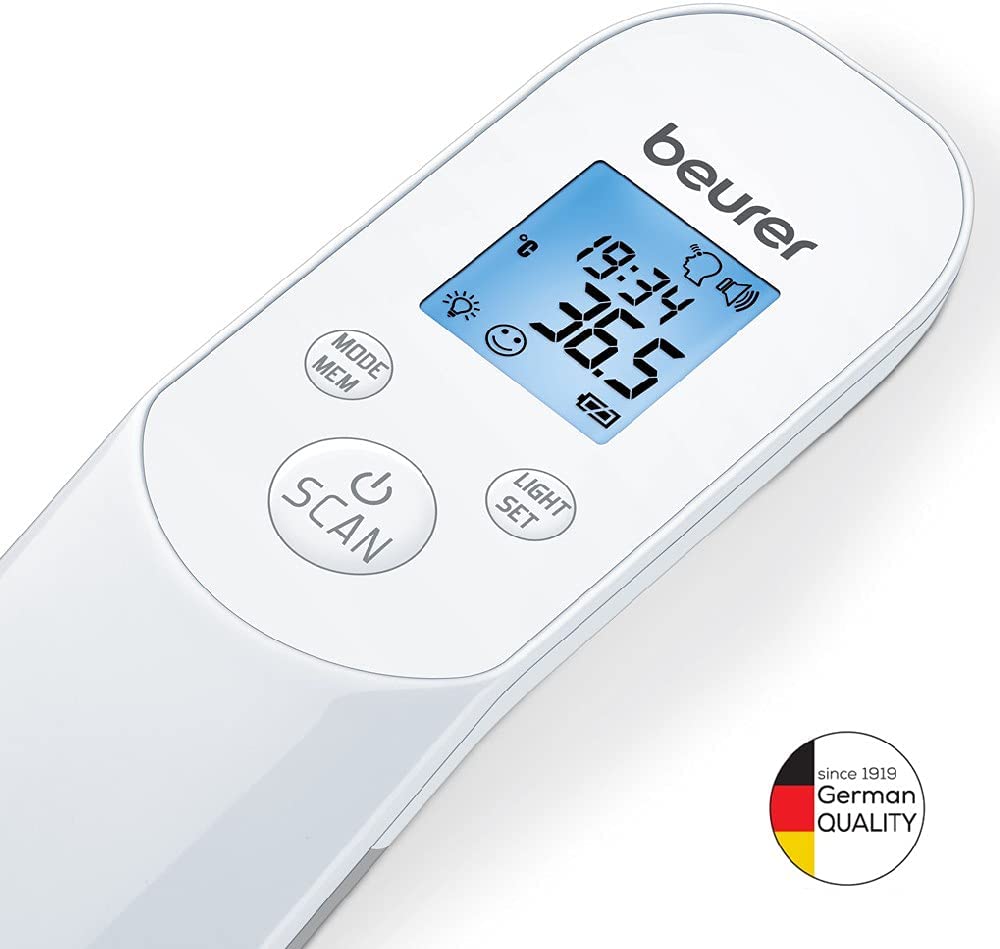 Beurer Ft 85 Termometro senza Contatto s Raggi Infrarossi per la Misurazione della Temperatura Corporea, Ambientale e di Oggetti