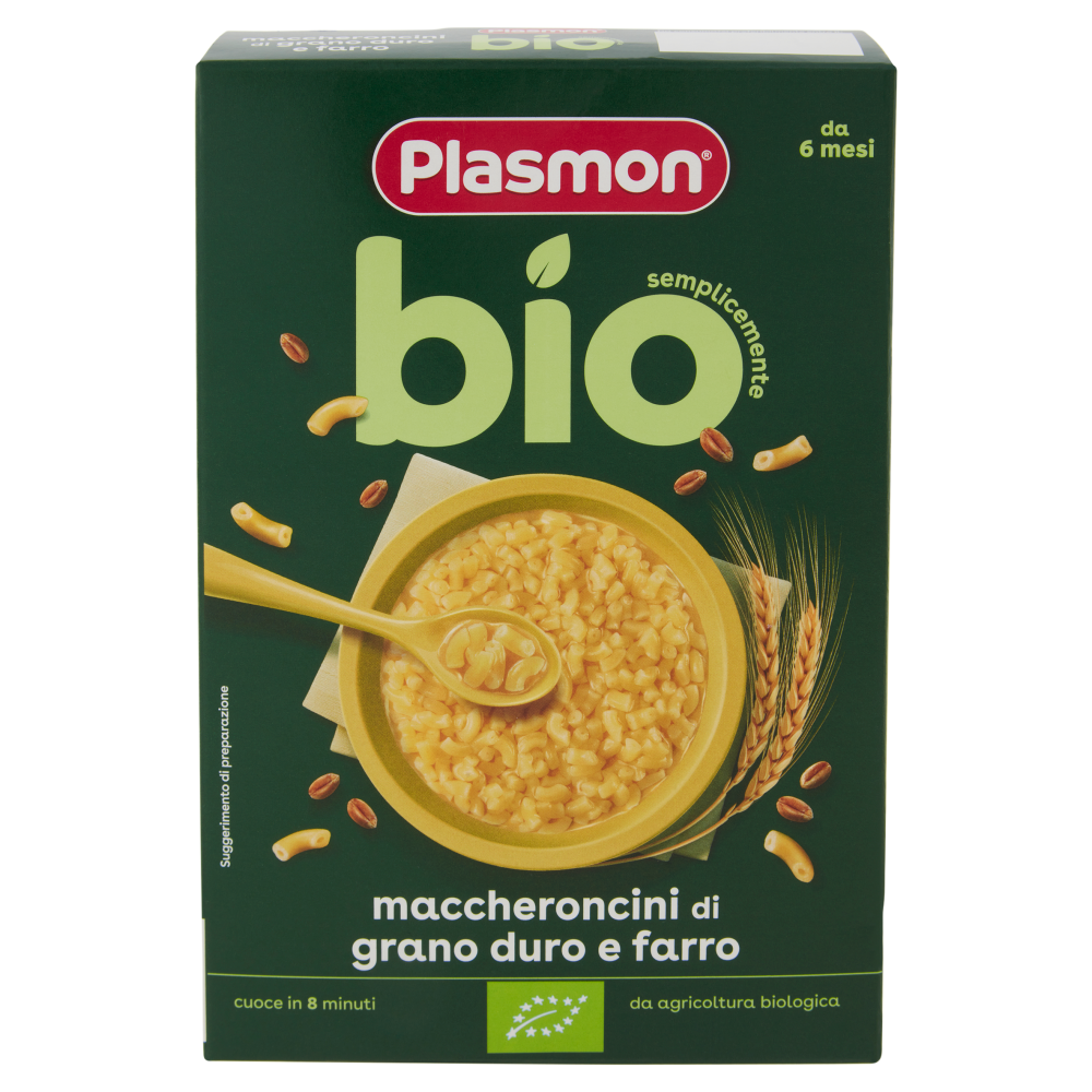 Plasmon semplicemente bio maccheroncini di grano duro e farro 300 g