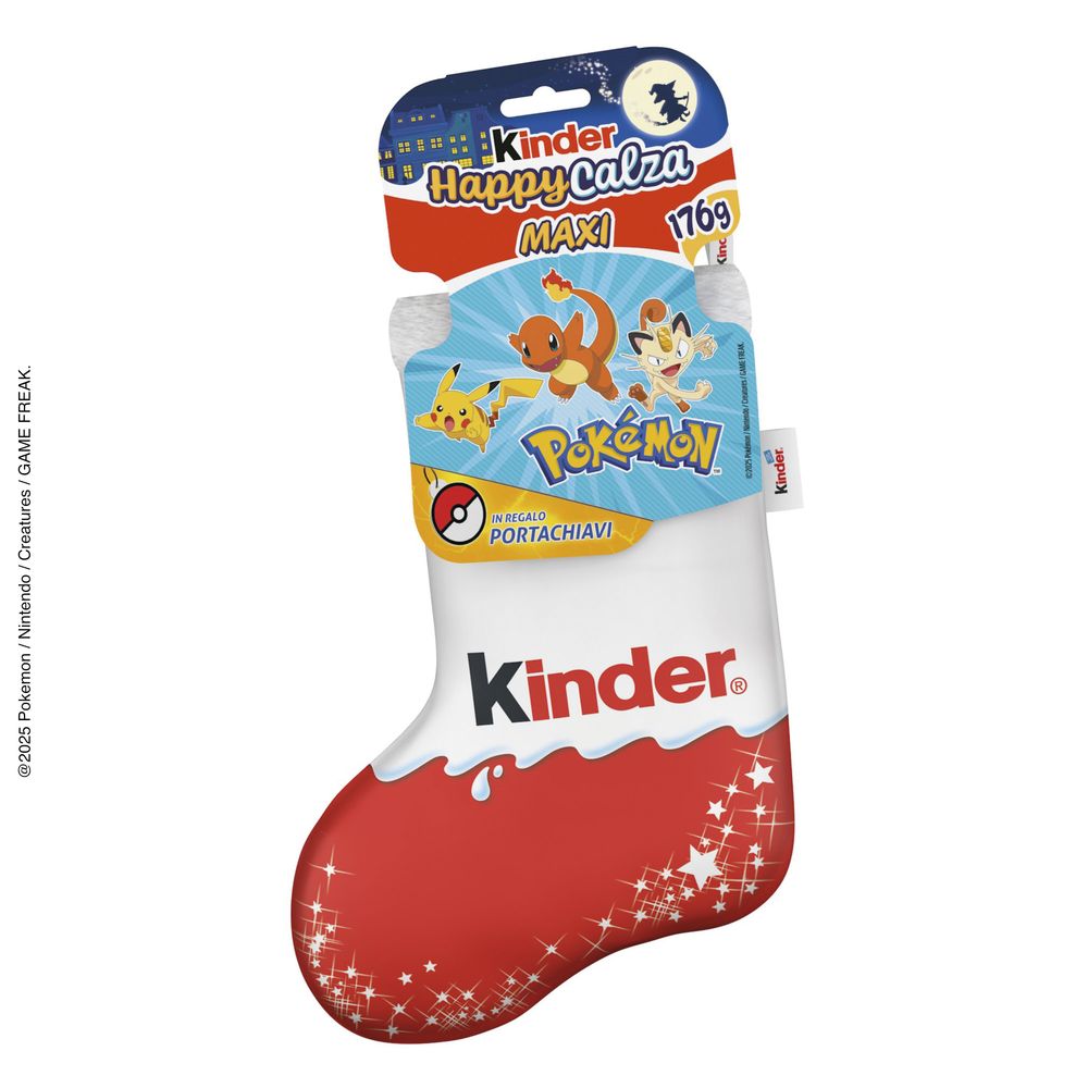 Kinder Happy Calza Maxi Pok&eacute;mon 7 pezzi 176 g