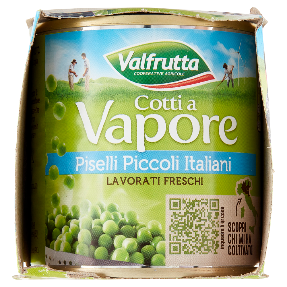 Valfrutta Cotti a Vapore Piselli Piccoli Italiani 3 x 150 g