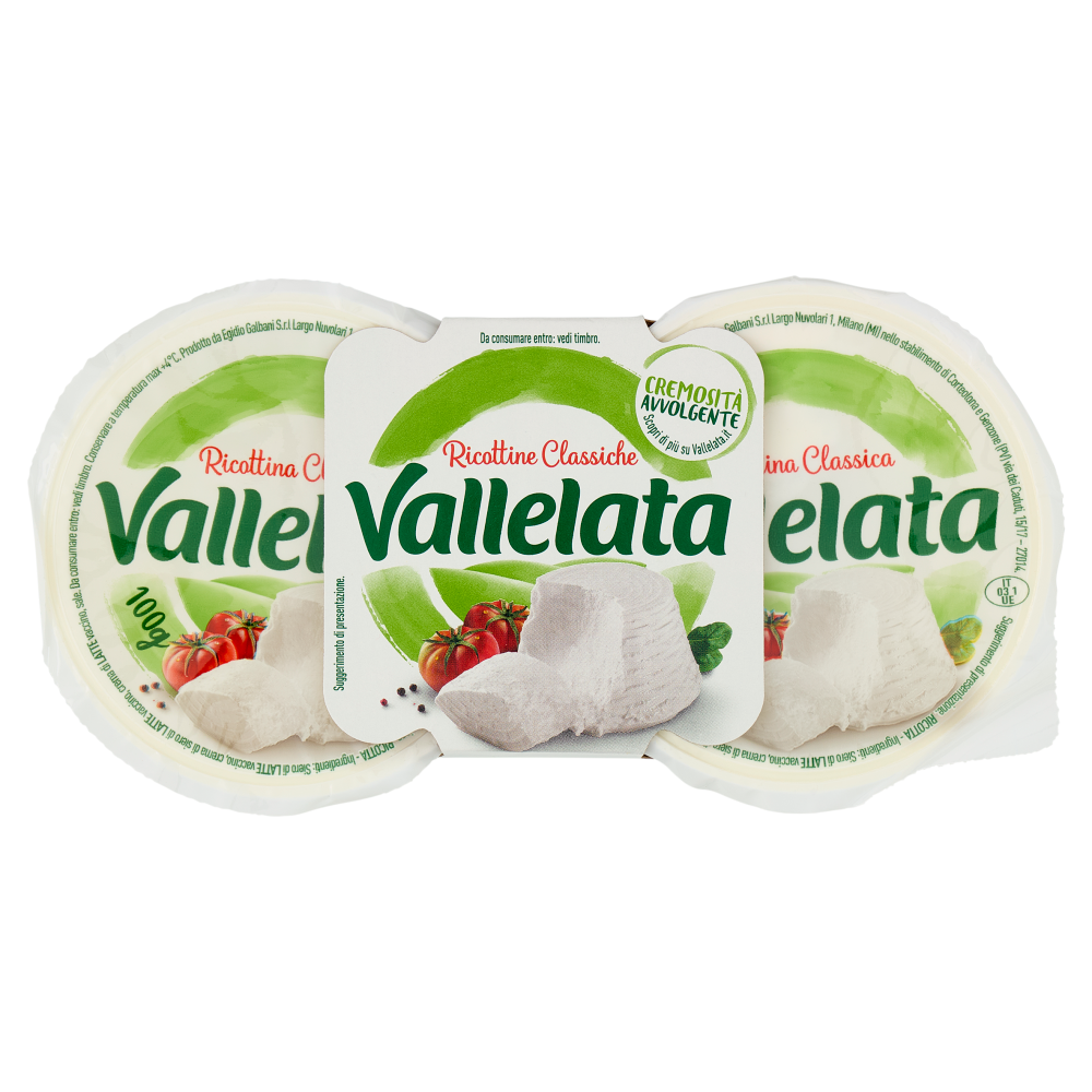 Vallelata Ricottine Classiche 2 x 100 g