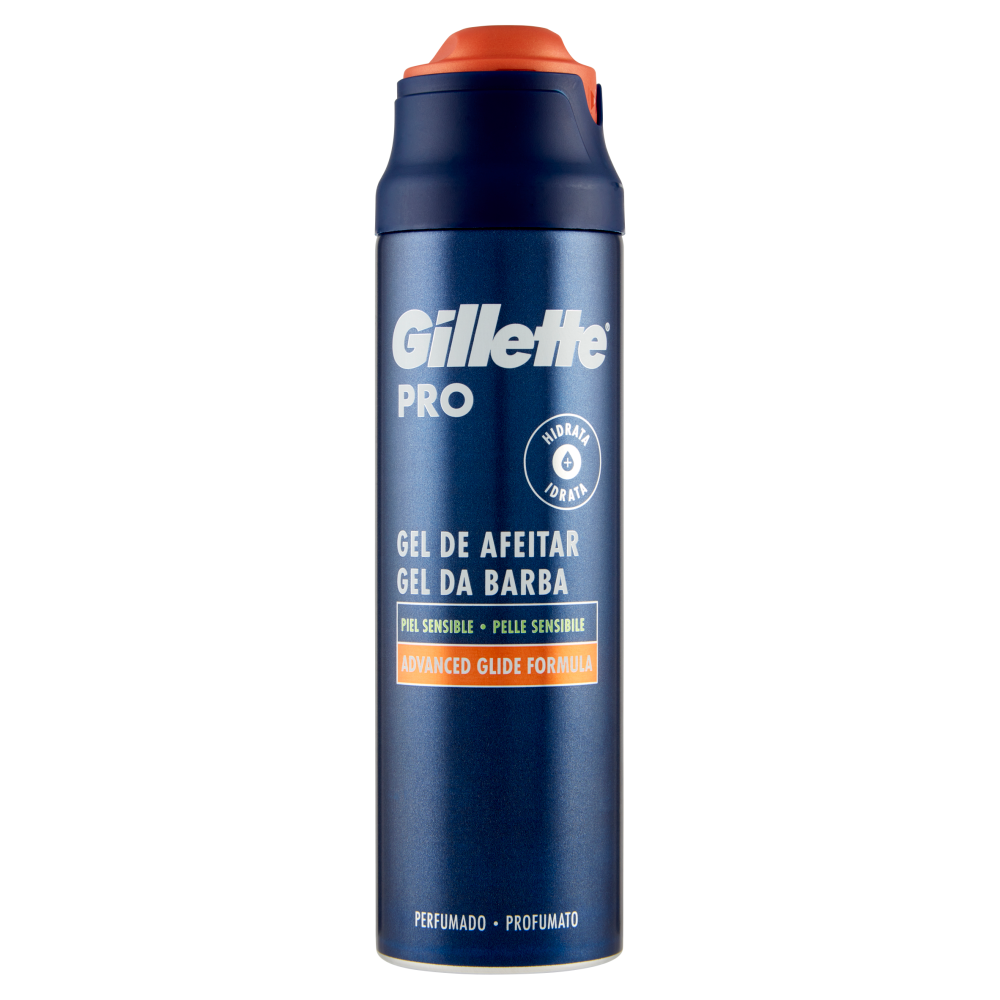 Gillette Gel da Barba da Uomo Pro Pelle Sensibile, 200 ml