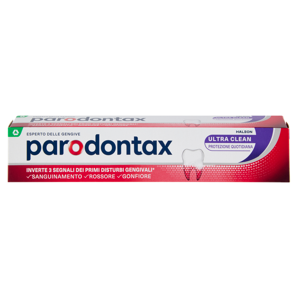 Parodontax ultra clean dentifricio quotidiano con fluoro per gengive pi&ugrave; sane e denti forti 75 ml