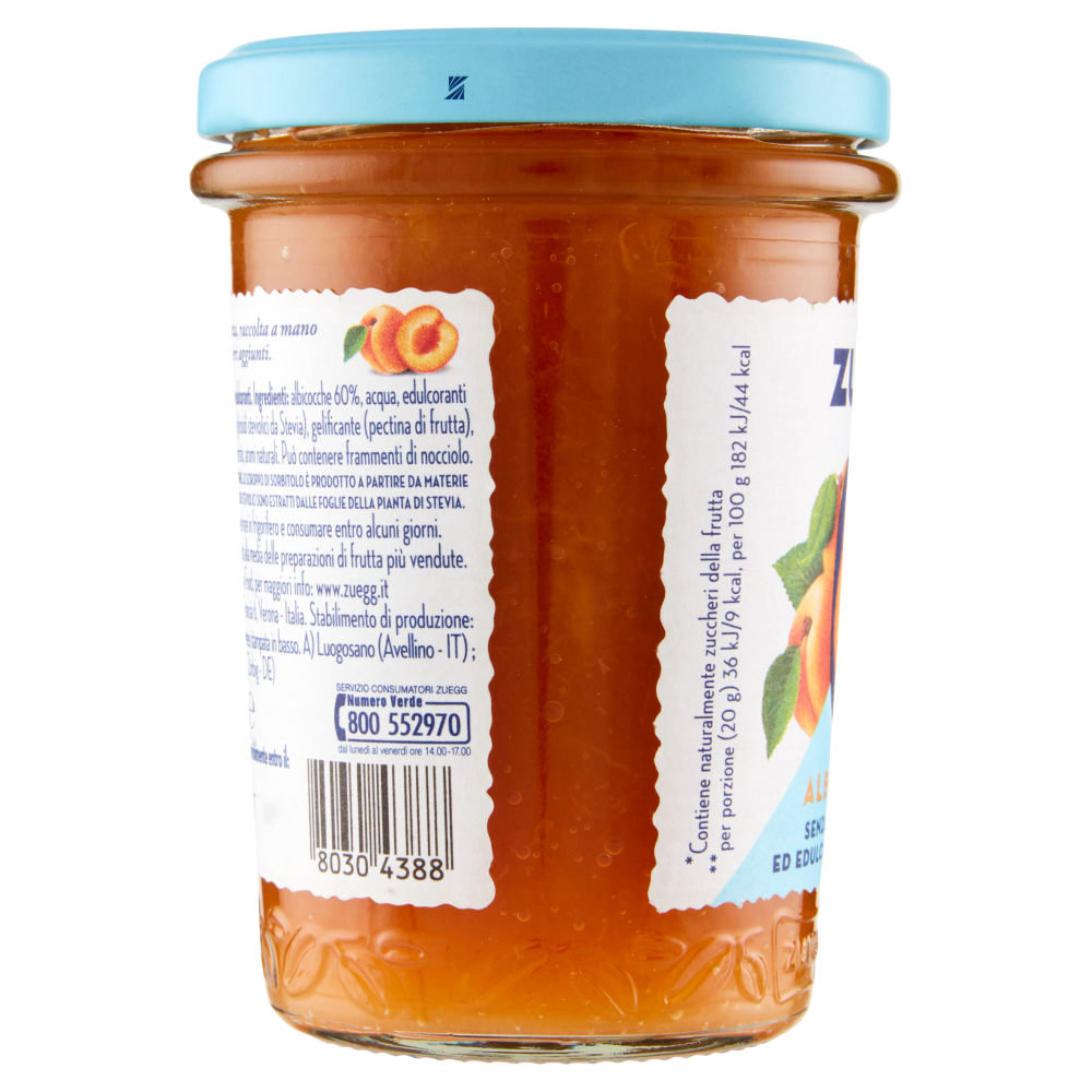 Zuegg Zero Zuccheri Aggiunti* Albicocche 220 g