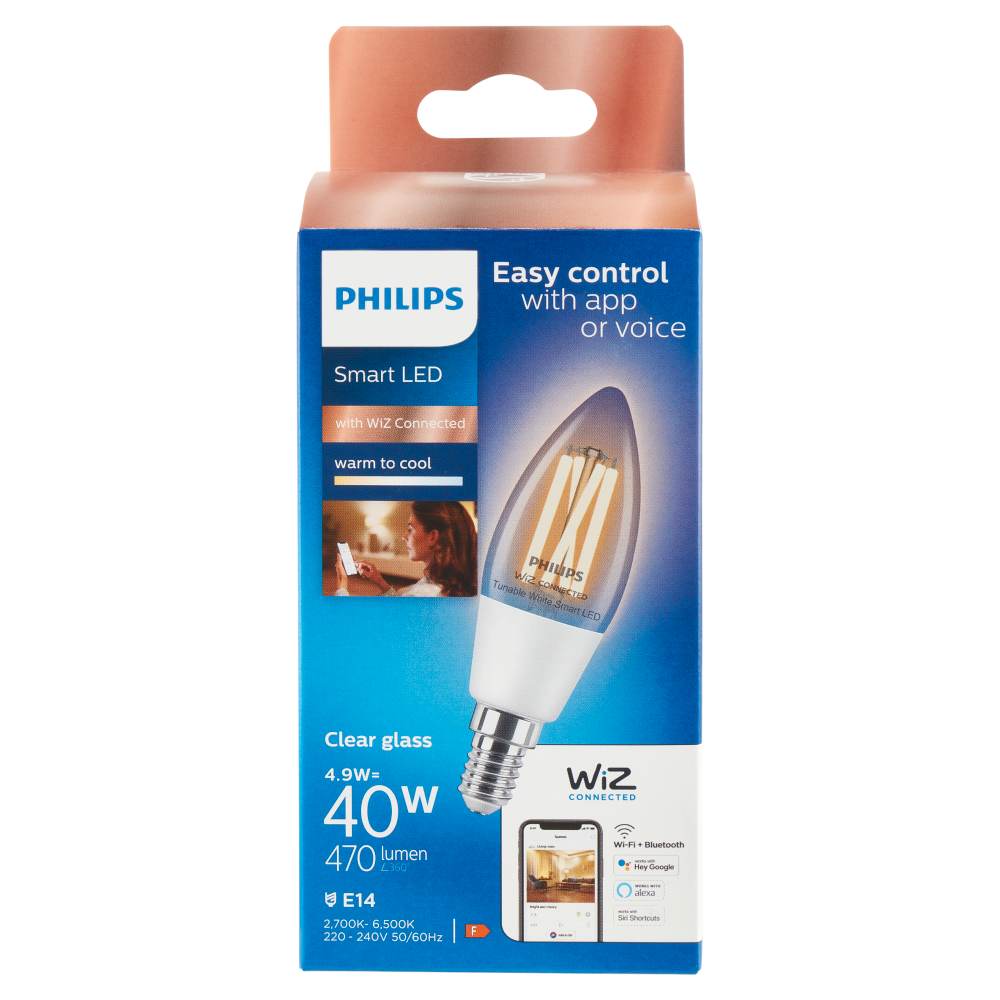 Philips Smart TW Candela Filamento 40W E14