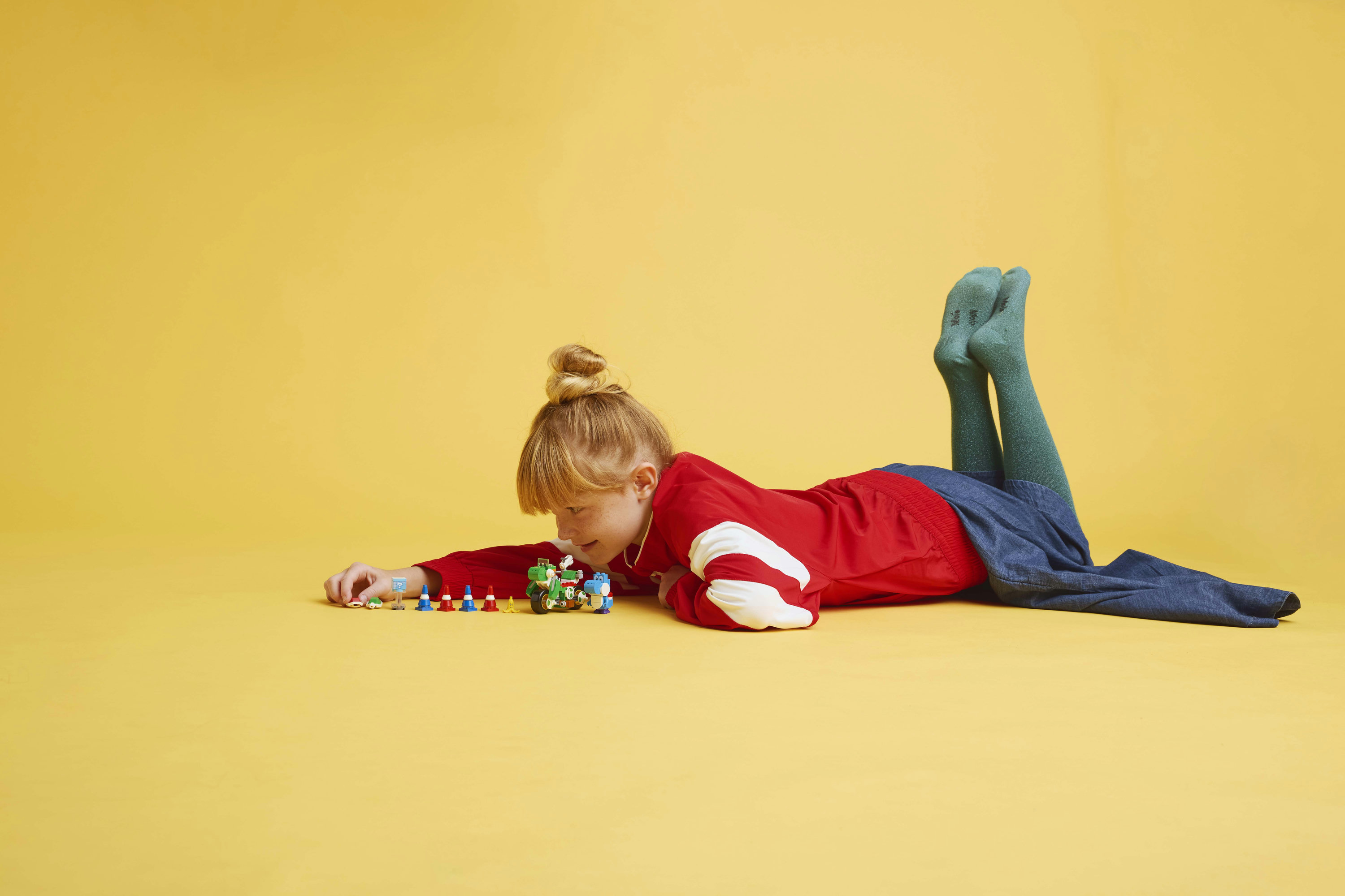 LEGO Super Mario 72031 Mario Kart : Moto Yoshi, Giocattolo Interattivo, Giochi per Bambini 7+, Regalo Nintendo da Collezione