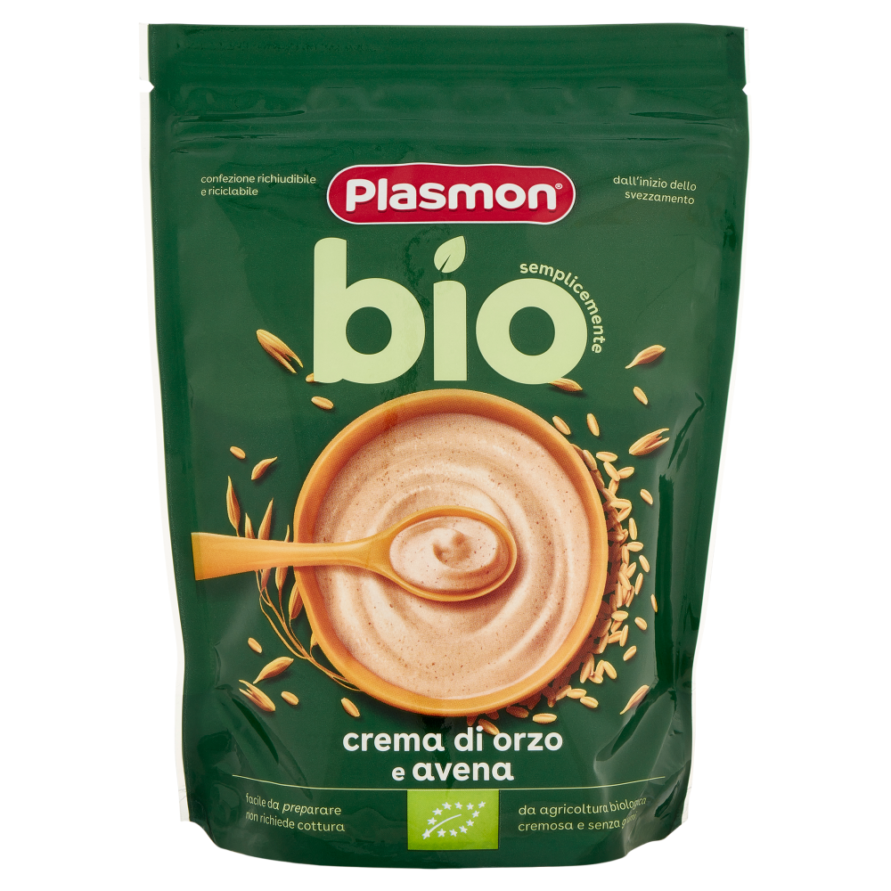 Plasmon semplicemente bio crema di orzo e avena 200 g