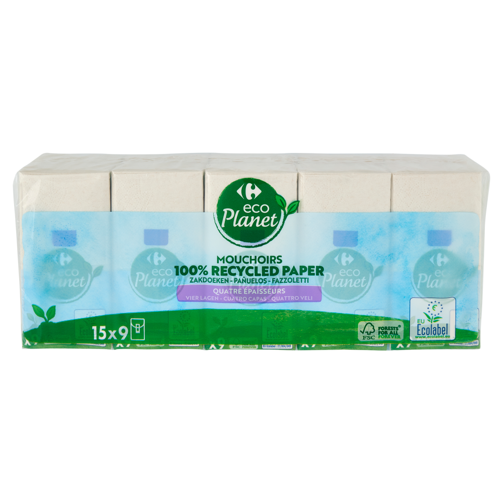 Carrefour eco Planet Fazzoletti 9 pz
