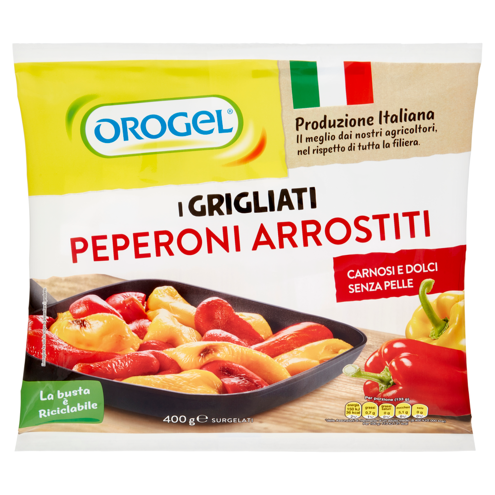 Orogel i Grigliati Peperoni Arrostiti Surgelati 400 g