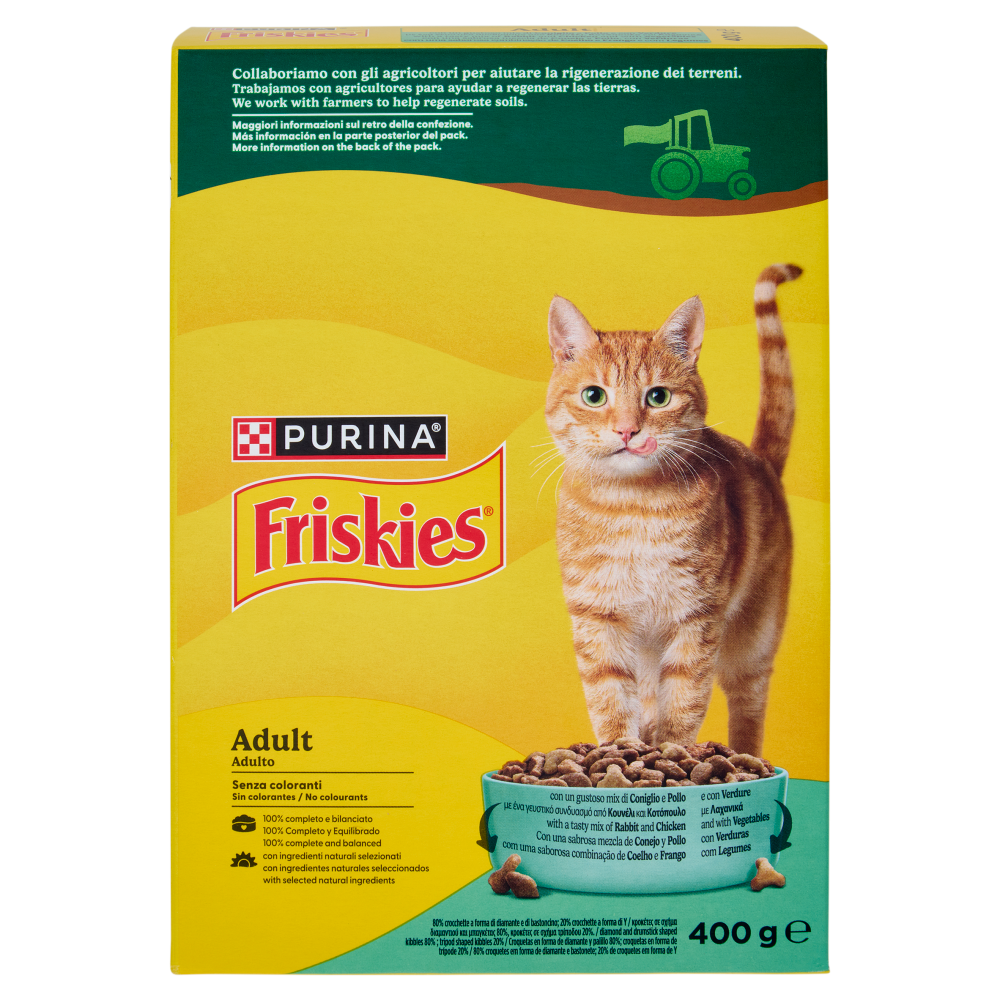PURINA FRISKIES Adult Coniglio e Pollo e con Verdure 400g