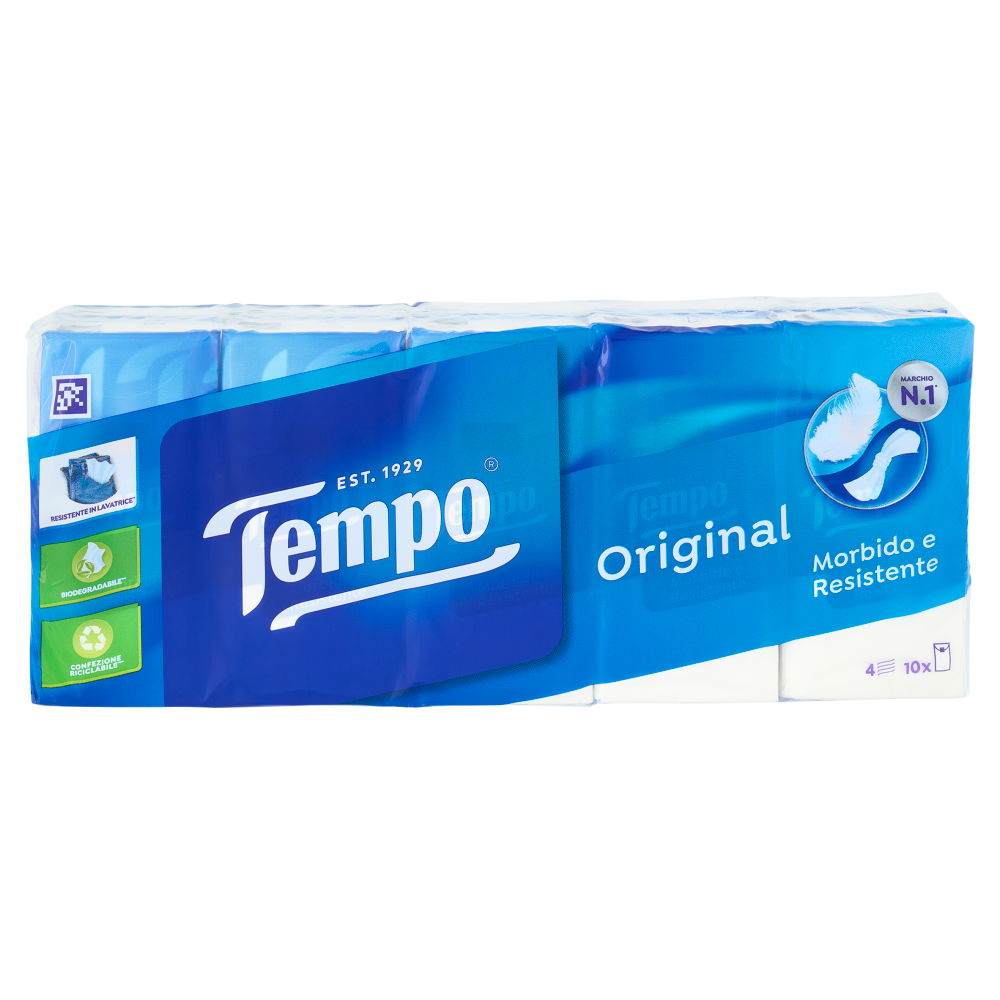 Tempo Original Fazzoletti 4 veli 10 pz