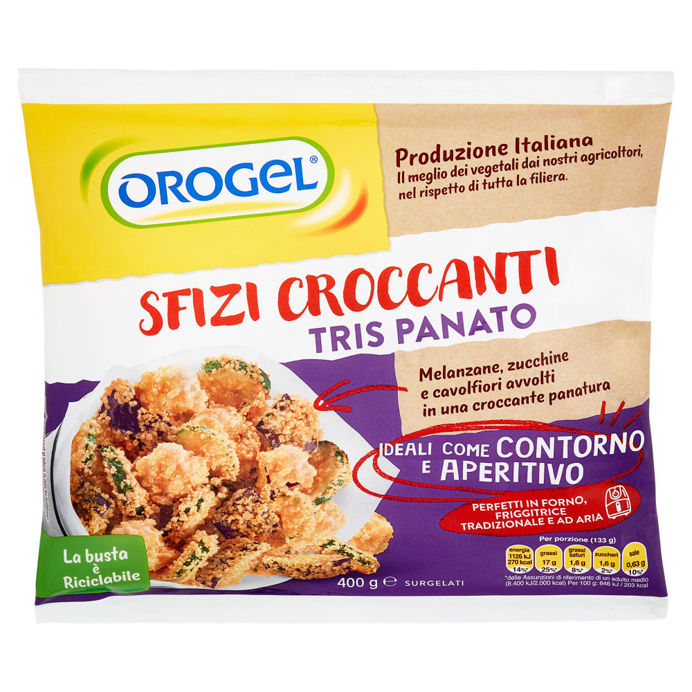 Orogel Sfizi Croccanti Tris Panato Surgelati 400 g