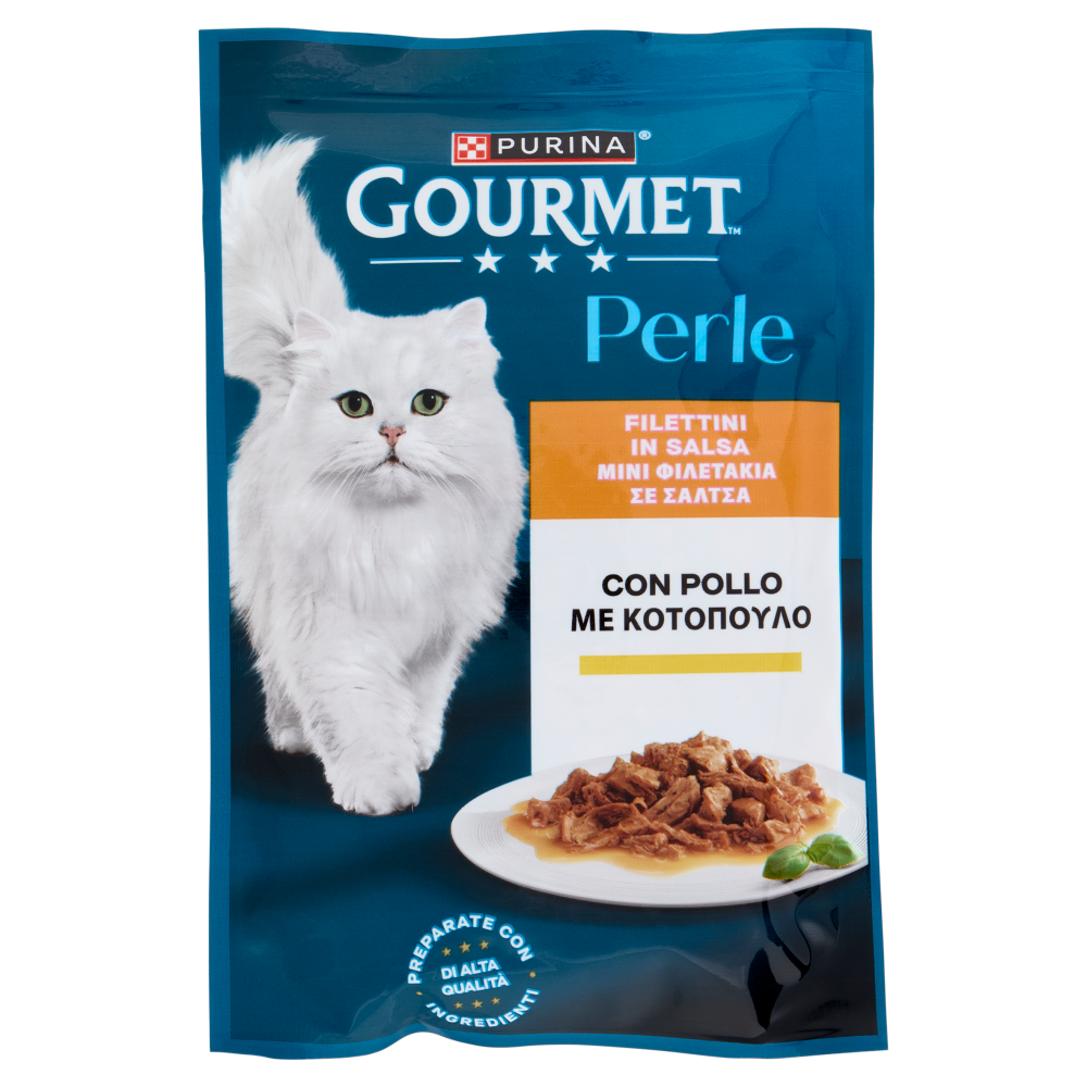 PURINA GOURMET Perle Filettini in Salsa con Pollo 85g