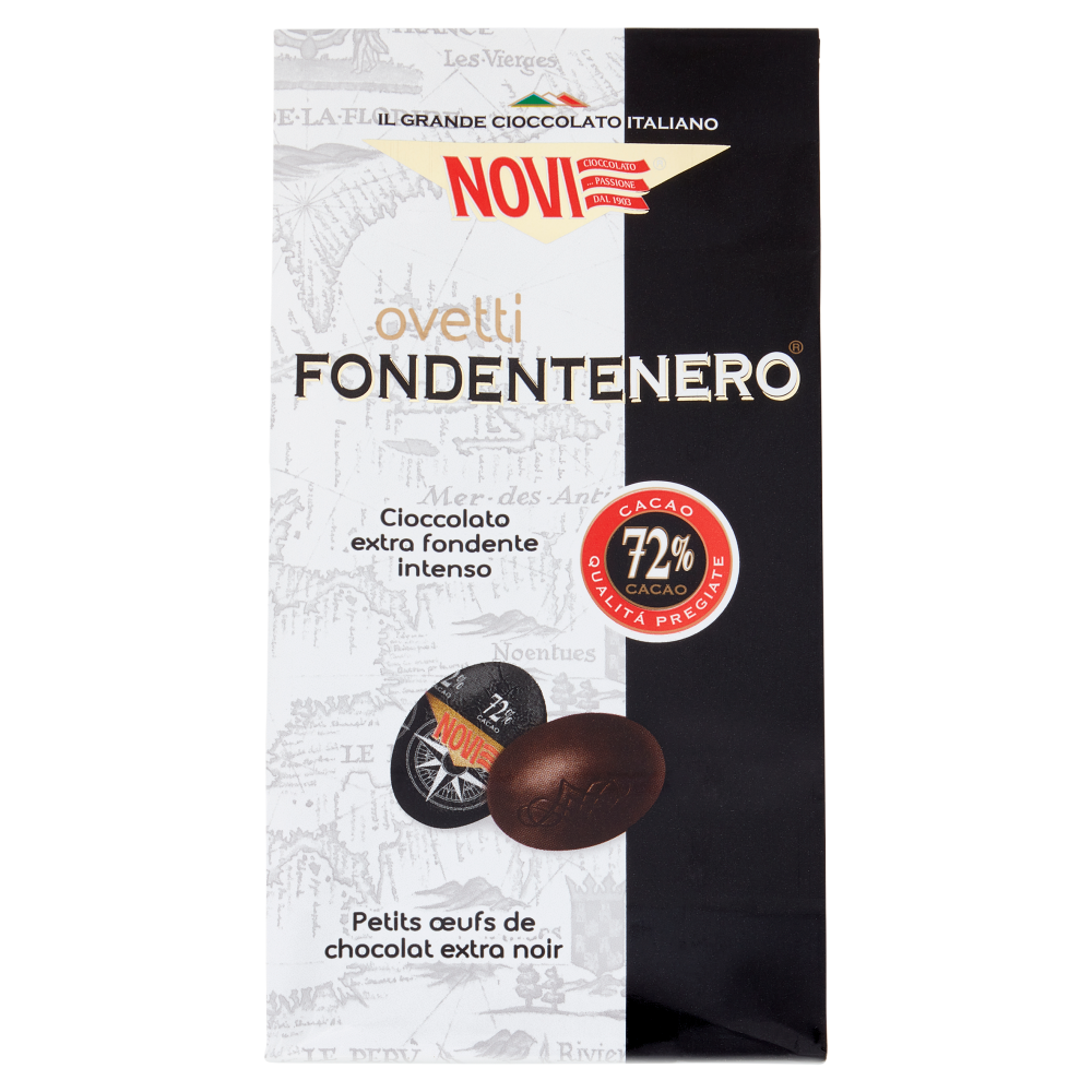 Novi ovetti Fondentenero Cioccolato extra fondente intenso 160 g