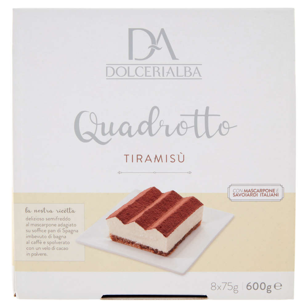 Dolcerialba Quadrotto Tiramis&ugrave; 2 x 300 g