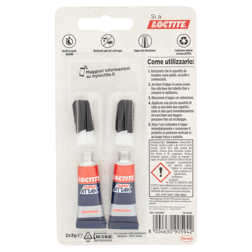 Loctite Super Attak Original 2 x 3 g