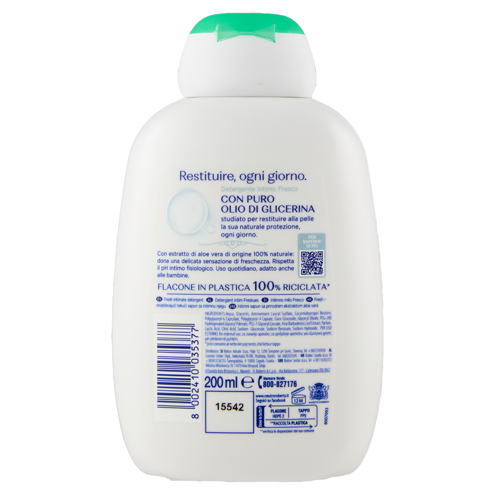 Neutro Roberts Intimo Fresco con Estratto di Aloe Vera 200 ml