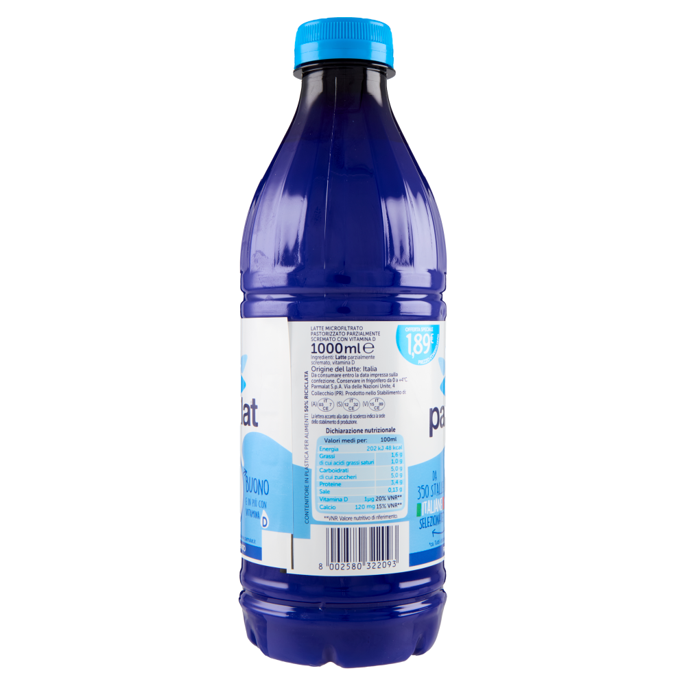 parmalat Dura di Più Parzialmente Scremato 1000 ml