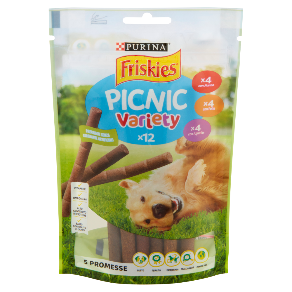 PURINA FRISKIES Picnic Assortito 12 sticks 100 g