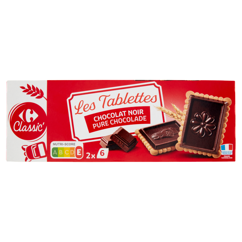 Carrefour Les Tablettes Chocolat Noir 150 g