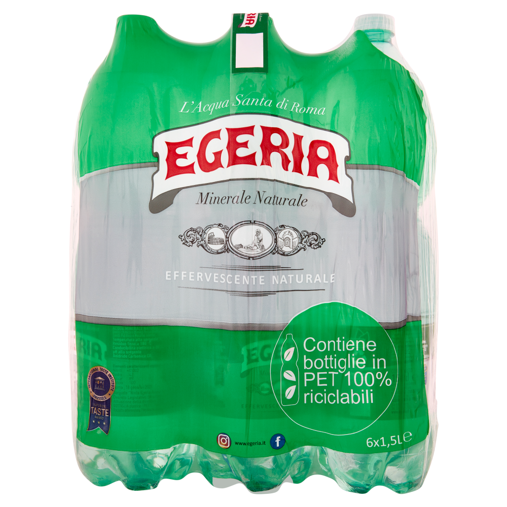 Egeria Effervescente Naturale 6 x 1,5 L