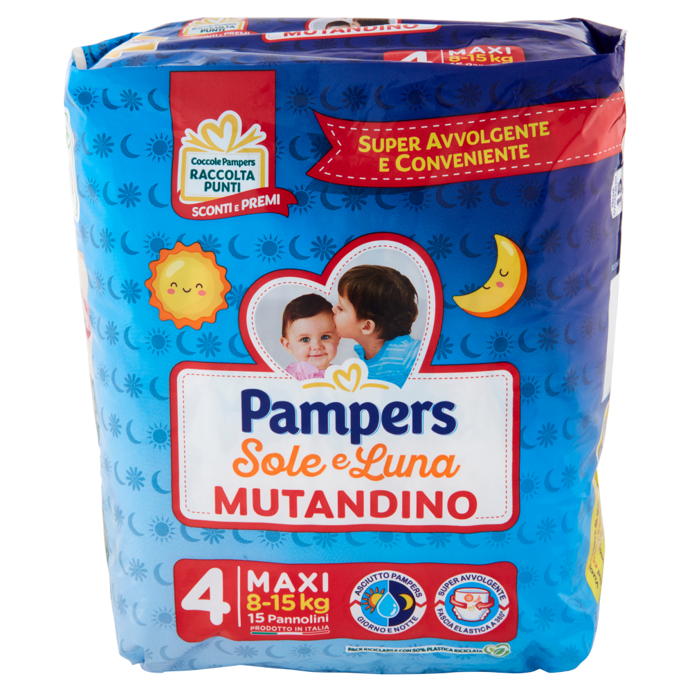 Pampers Sole e Luna Mutandino Maxi 15 pz