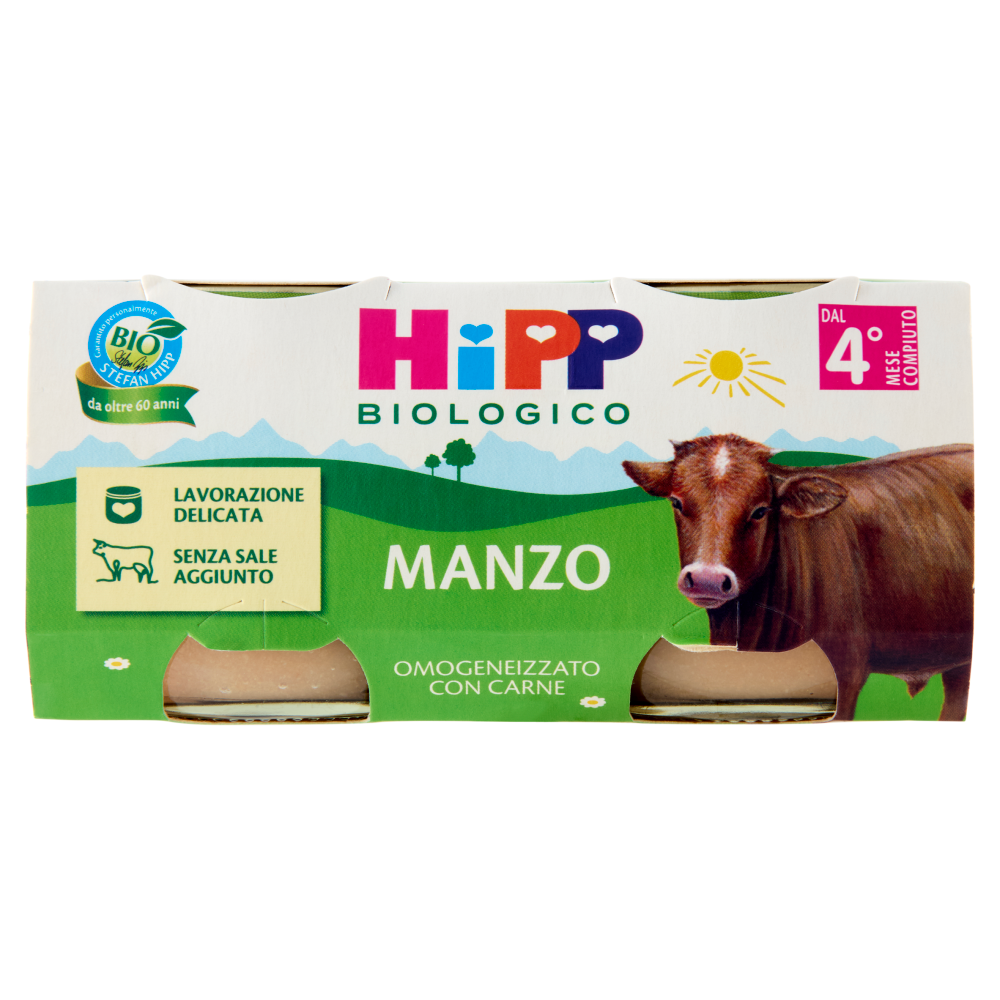 HiPP Biologico Manzo 2 x 80 g