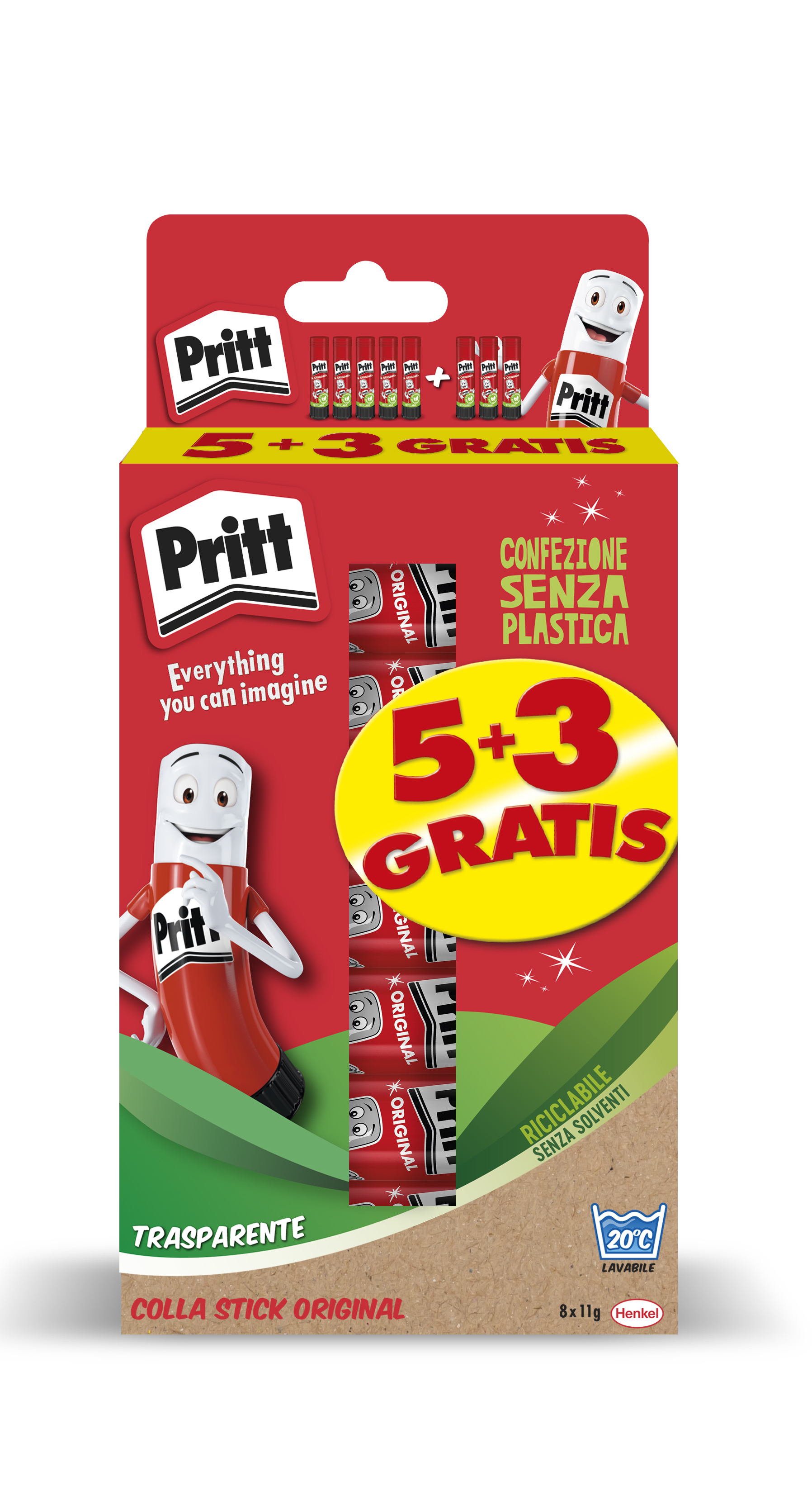 Pritt Stick 11g - 5+3 Gratis