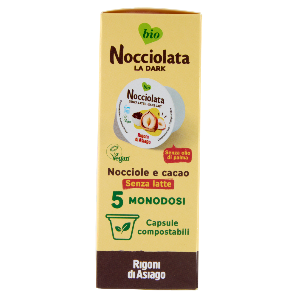 Rigoni di Asiago Noccolata la Dark Senza Latte bio 5 x 20 g