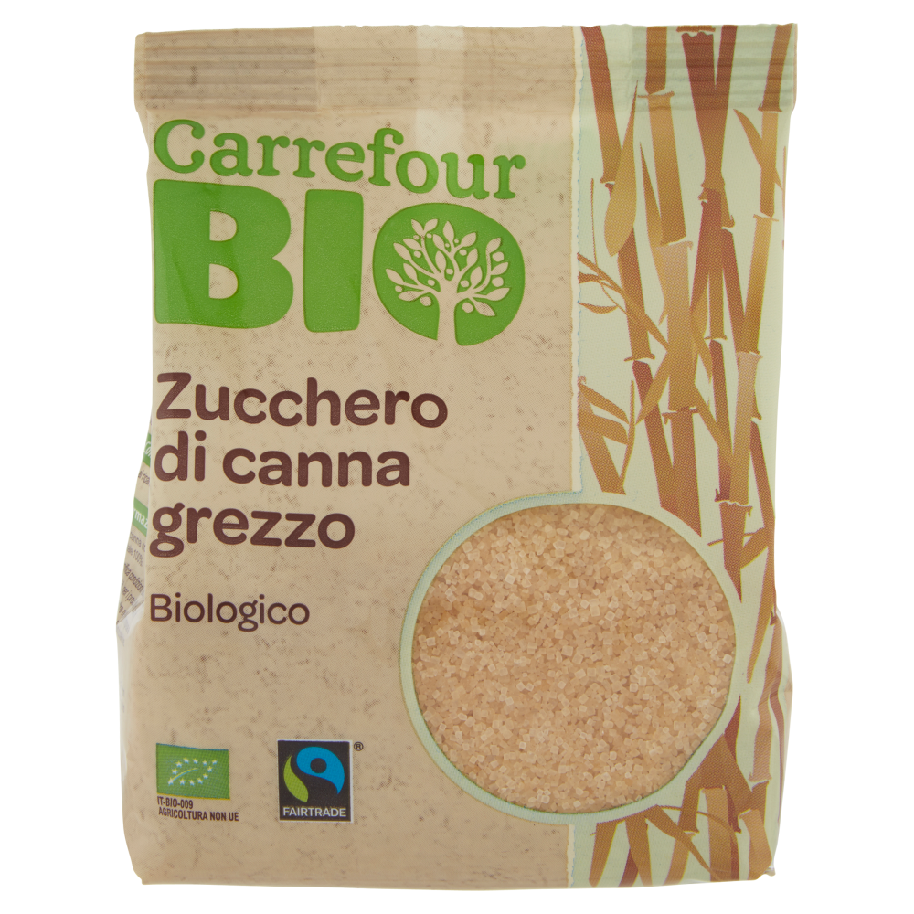 Carrefour Bio Zucchero di canna grezzo Biologico 500 g