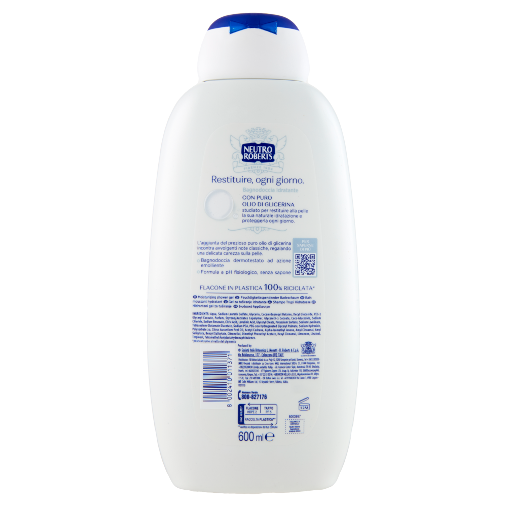 Neutro Roberts Idratante Classico Bagnodoccia 600 ml